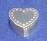 3531 Heart Box with Pink & White Crystals